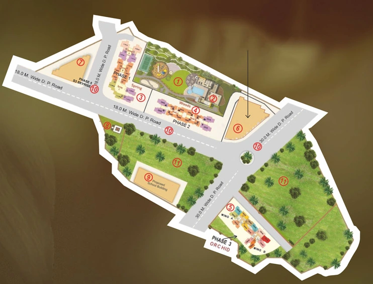 Master Plan of Sanghvi S3 Skygreens in Mira Road East, Thane - Image 27610