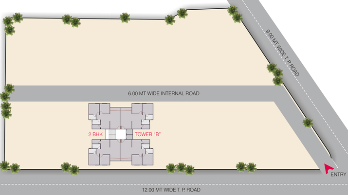 Master Plan of Fatima Meena Heights in Tandalja, Vadodara - Image 32783