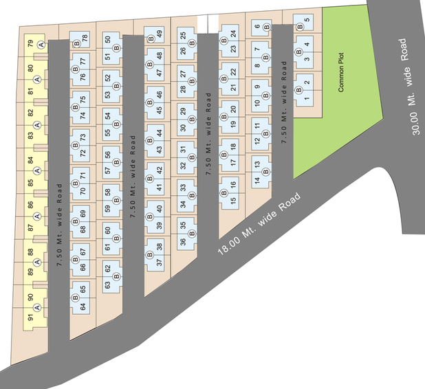 Master Plan of H.V. Omkar Tenaments in Chapad, Vadodara - Image 32916