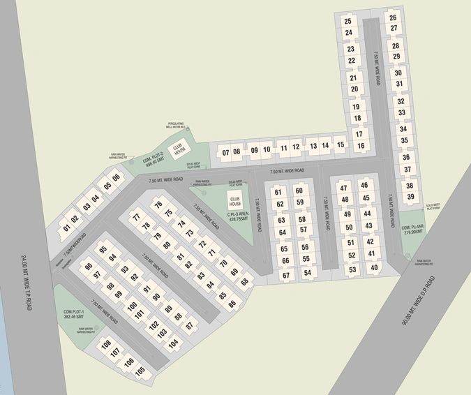 Master Plan of Krishna Darshan Bliss in Waghodia Road, Vadodara - Image 103068