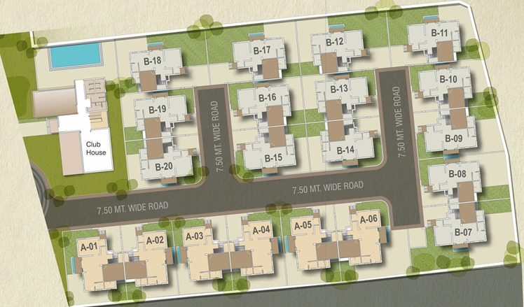 Master Plan of Ruchi Boulevard 2 in Kalali, Vadodara - Image 33187