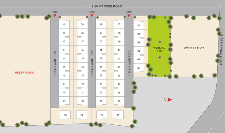 Master Plan of Tosif Royal Bungalows in Tarsali, Vadodara - Image 33410