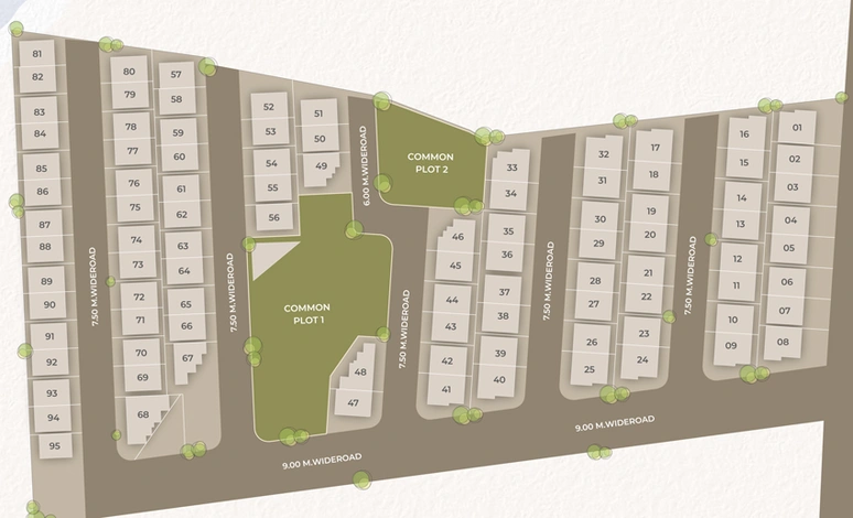 Master Plan of Shree Siddhanath Pearl in Ajwa Road, Vadodara - Image 102225