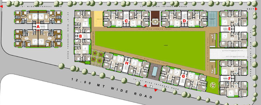 Master Plan of Avantis Rolex Tower in Vesu, Surat - Image 39069