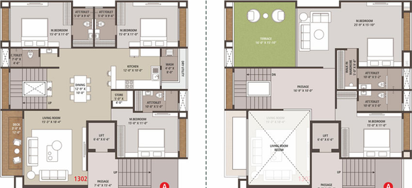 4 BHK Penthouse in Veer Swastik Icon in Pal, Surat - Image 471702