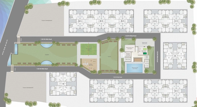 Master Plan of Sairang Heights in Atladara, Vadodara - Image 33934