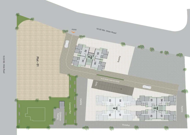Master Plan of Shreeji Shantanu Green 2 in Chhani, Vadodara - Image 34061