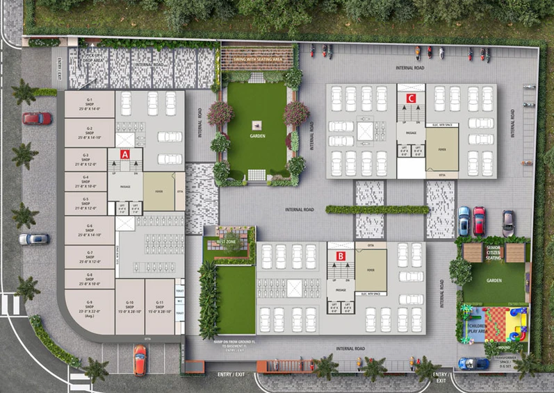 Master Plan of Sai Parisar in Palanpur, Surat - Image 39174