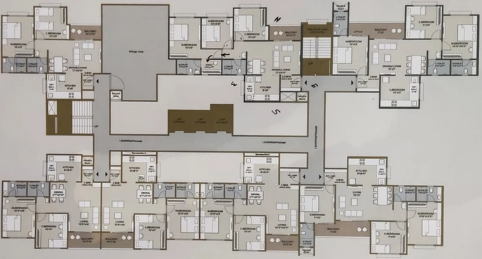 Floor Plan of Life Craft The 4th Axis in Punawale, Pune - Image 92306