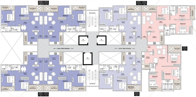 Floor Plan of Giritirtha Solasta in Ravet, Pune - Image 26051