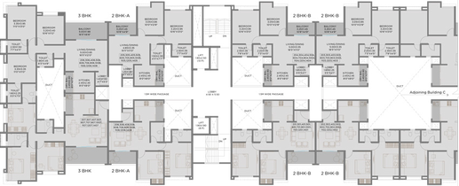 Floor Plan of Siddhivinayak Vision New Ville in Tathawade, Pune - Image 13878