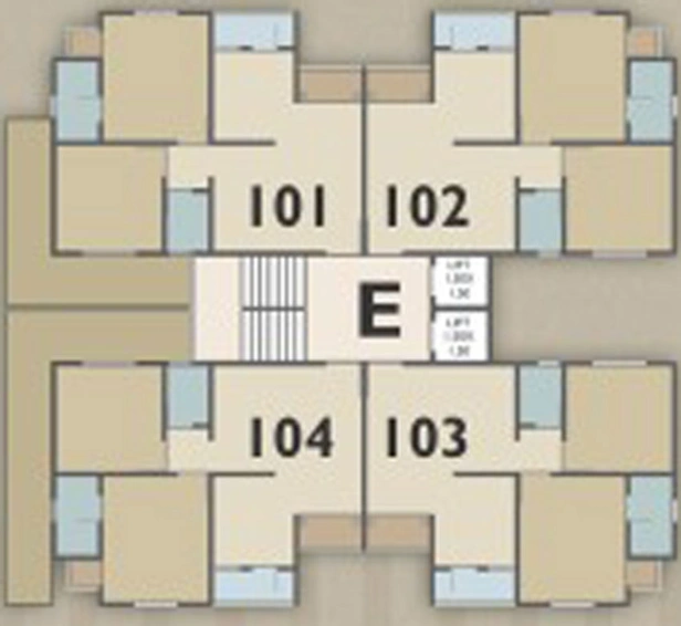 Floor Plan of Friends Al Hatim in Tandalja, Vadodara - Image 34231
