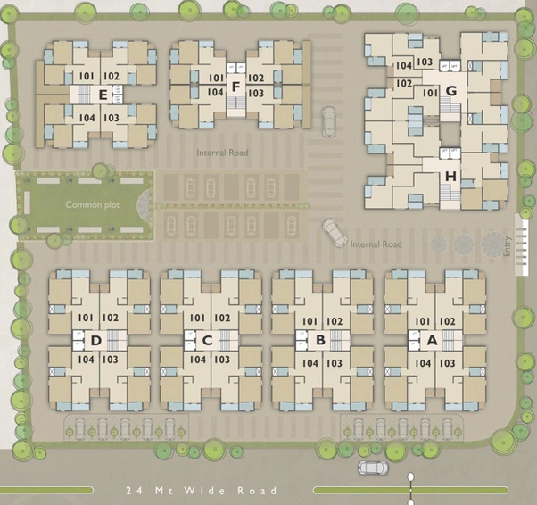 Master Plan of Friends Al Hatim in Tandalja, Vadodara - Image 34232