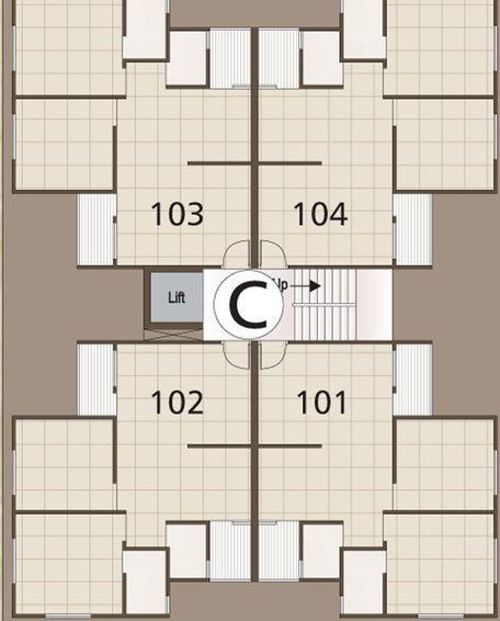 Floor Plan of Rathin 5th Avenue in Manjalpur, Vadodara - Image 34294