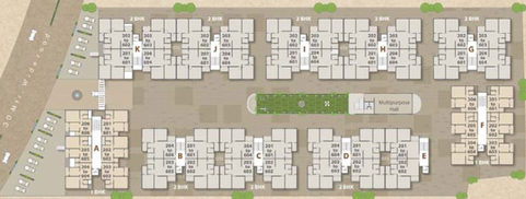 Master Plan of Ria Diya Grand City in Vadsar Road, Vadodara - Image 34320