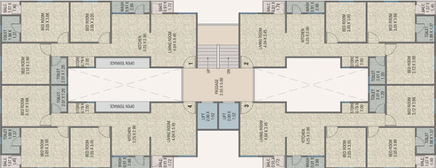 Floor Plan of Vakratund Bliss in Waghodia Road, Vadodara - Image 103089