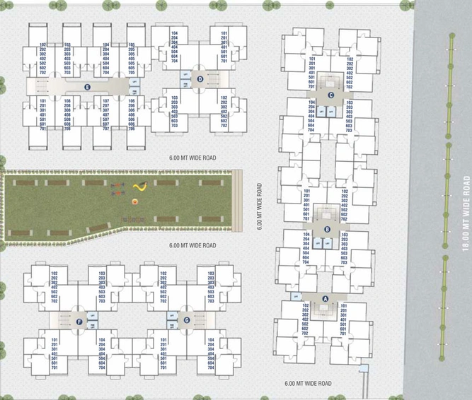 Master Plan of Aangan Sky View in Waghodia Road, Vadodara - Image 103217