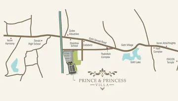 Location of Aatmiya Prince & Princess Villa - Image 34787