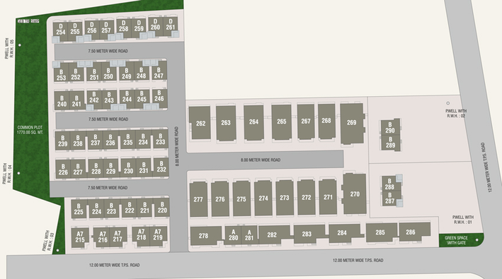 Master Plan of Aatmiya Prince & Princess Villa in Gotri, Vadodara - Image 34788