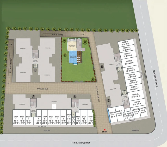 Master Plan of Arch The Florence in Bhayli Road, Vadodara - Image 34832