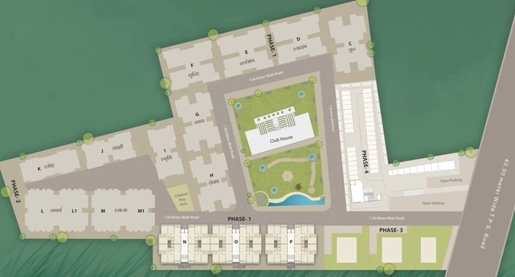 Master Plan of Aatmiya Nilkanth Greens 3 in Kalali, Vadodara - Image 34882