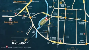 Location of Shree Krishna Bunglows - Image 35172