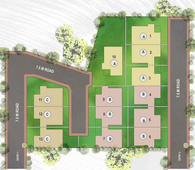 Master Plan of Shree Krishna Bunglows in Manjalpur, Vadodara - Image 35173
