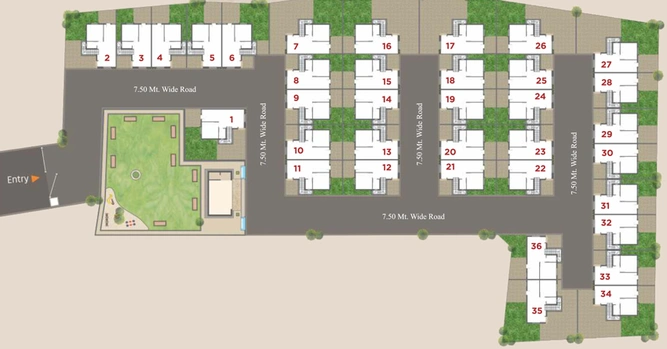 Master Plan of Shreeji Residency Villa in Atladara, Vadodara - Image 35220