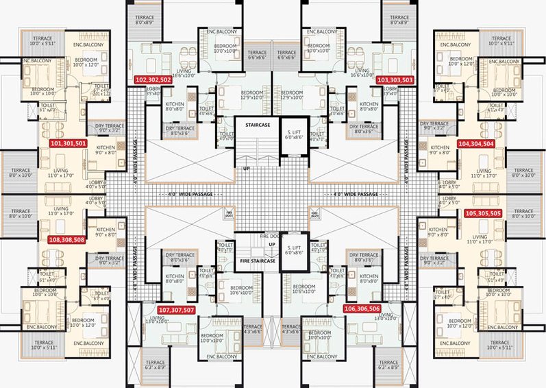 Floor Plan of RGS Sukhwani Nysa in Ravet, Pune - Image 26237