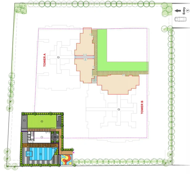 Master Plan of Raga Top Tower in Wakad, Pune - Image 26286