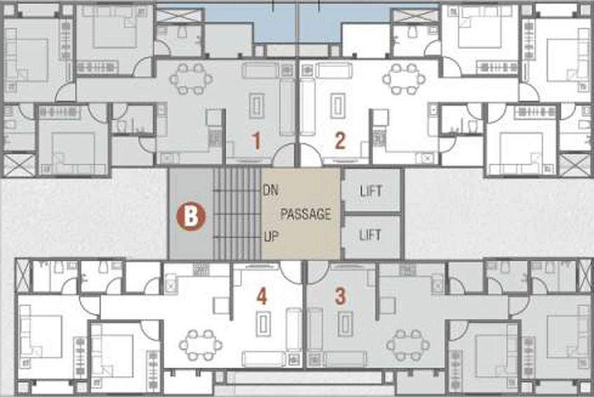 Floor Plan of Park Heaven in Gorwa, Vadodara - Image 35431