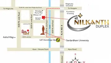 Location of Shree Nilkanth Duplex - Image 129558