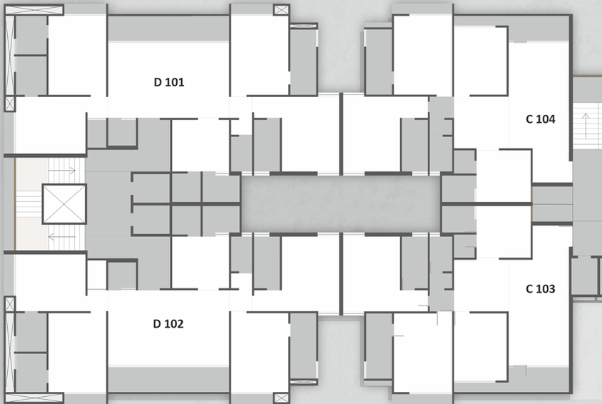 Floor Plan of Kamaxi Heights in Harni, Vadodara - Image 128281