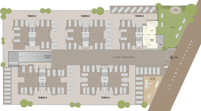 Master Plan of Shiv Rudraksh Skyline in Chhani, Vadodara - Image 35642