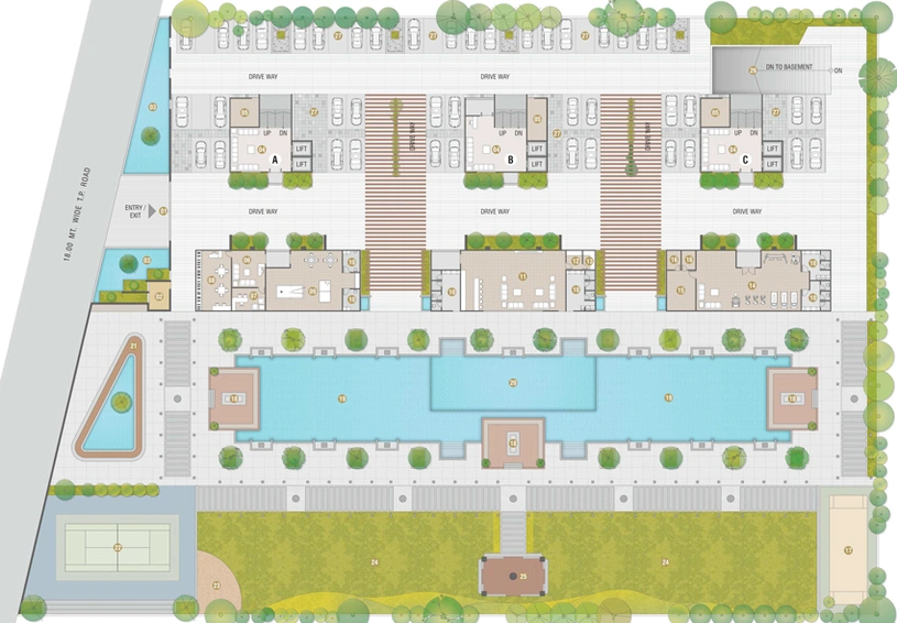 Master Plan of Grey Spenser X Marina in Gotri Sevasi Road, Vadodara - Image 35705