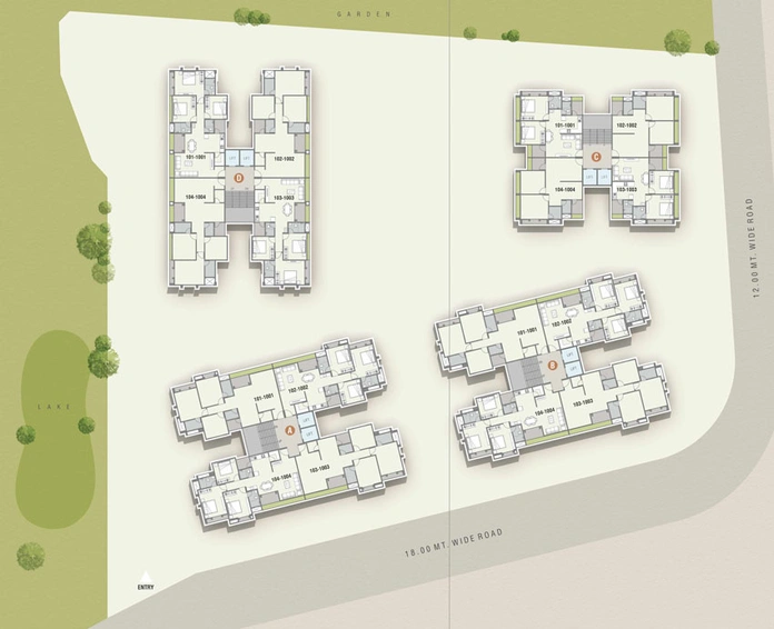 Master Plan of Shiv Aashray Elegance in Bhayli Road, Vadodara - Image 35745