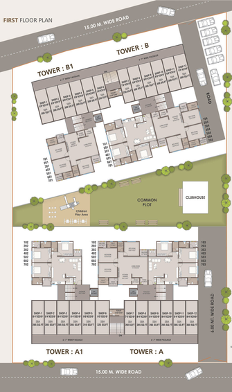 Master Plan of Shree Radhe Shyam Elite in Bhayli Road, Vadodara - Image 65982