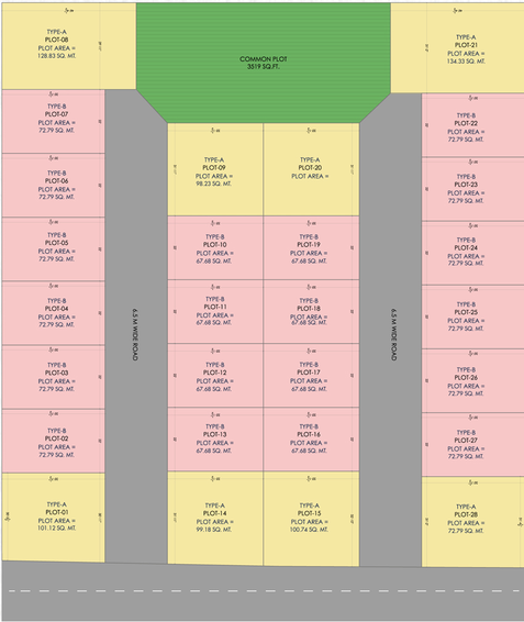 Master Plan of Shivam Isha Bungalows in Bill, Vadodara - Image 37246