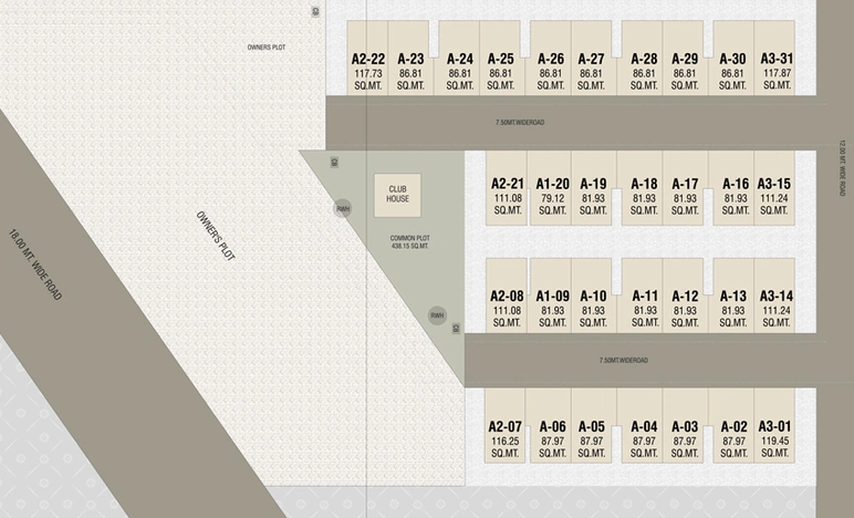 Master Plan of Siddharth Resicom in Kapurai, Vadodara - Image 102944