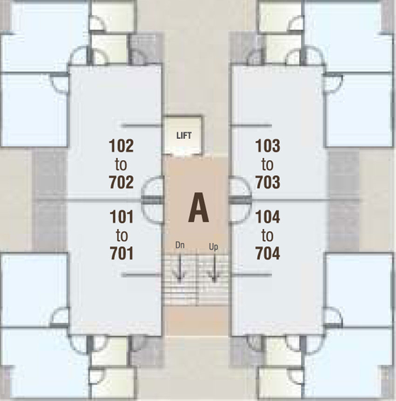 Floor Plan of Yash Shivam Paradise in Makarpura, Vadodara - Image 37299