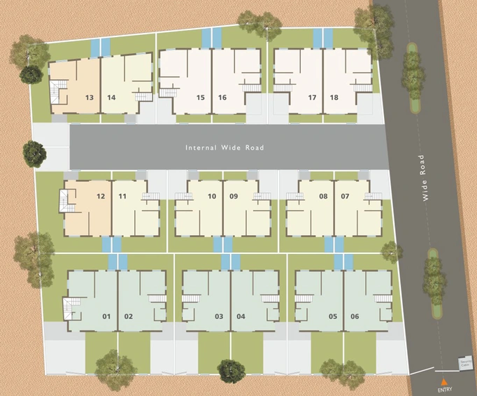 Master Plan of Shreeji Sharnam Bungalows in Chhani, Vadodara - Image 37360