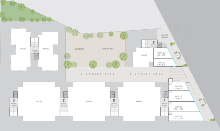 Master Plan of Sai Samarth Residency in Sayajipura, Vadodara - Image 37368
