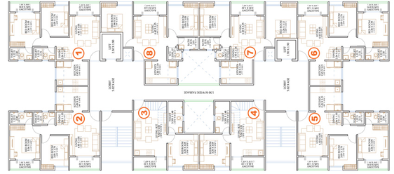 Floor Plan of Roshan Milestone in Tathawade, Pune - Image 14320