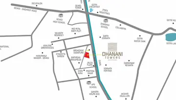 Location of Dhanani Towers - Image 37465