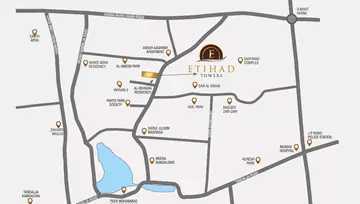 Location of Grey Etihad Towers - Image 37472