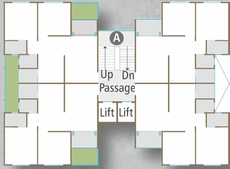 Floor Plan of Ratnam Greenfield in Tarsali, Vadodara - Image 37635