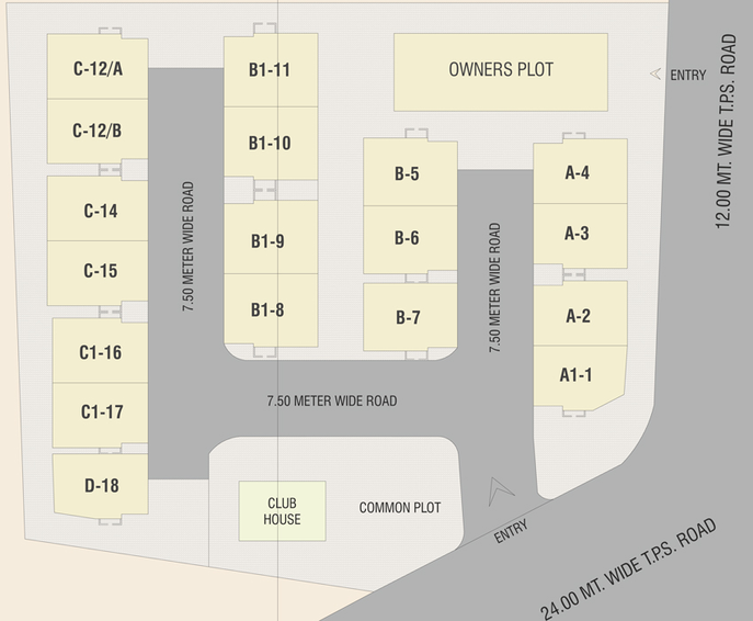 Master Plan of Amar Vrund Palace in Gotri, Vadodara - Image 129625