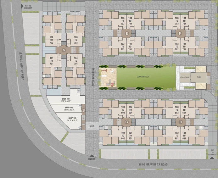 Master Plan of Shivay Splendid in Ankhol, Vadodara - Image 37708