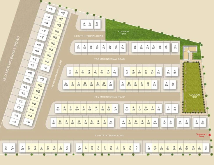 Master Plan of Prime Kutir in Waghodia Road, Vadodara - Image 103720