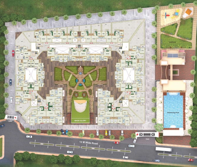Master Plan of Maxx Glory in Beltarodi, Nagpur - Image 11603